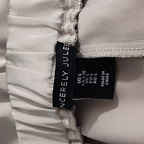 Sincerely Jules Satin Cargo Jogger Dress or Lounge Pants - Picture 4 of 8